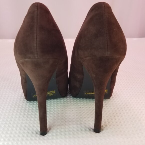 Qupid Women's Brown Platform Pumps Size 6 - Picture 11 of 12